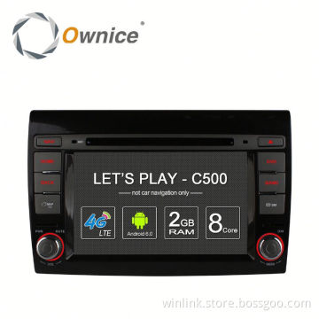 Ownice C500 4 Core Android 6.0 2G ram 16G ROM Car DVD Automotive gps navi For Fiat Bravo Support OBD BAD TPMS 4G